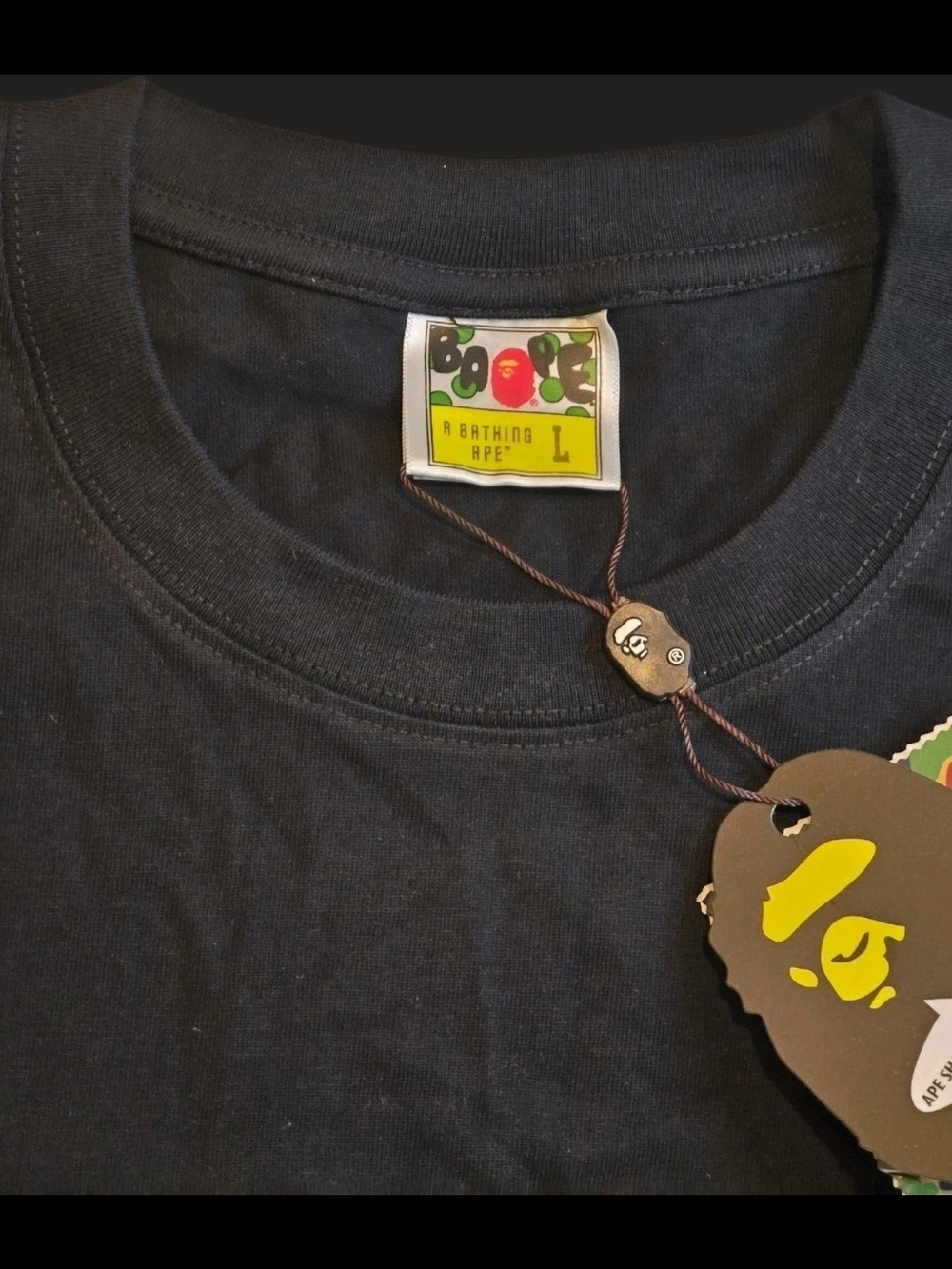 A Bathing Ape (BAPE) Camo Ape Head Tee - Black & Green Camo - Picture 2 of 4
